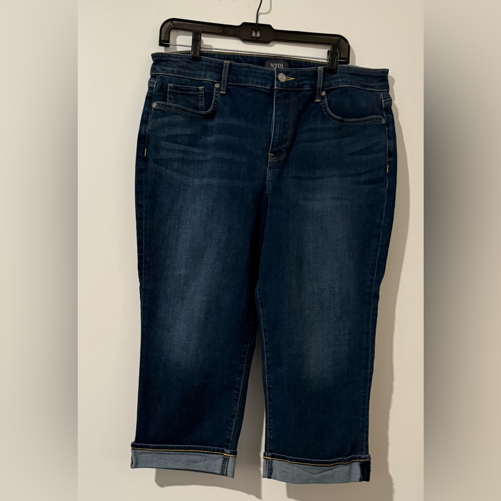 NYDJ Dark Blue Straight Leg Jeans